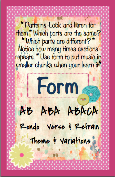 Form anchor chart